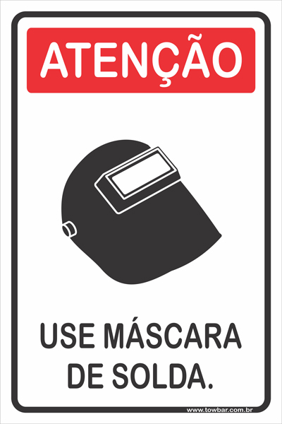 Use Máscara de Solda.  - Towbar Sinalização de Segurança