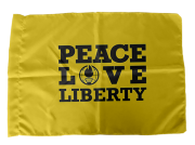 Bandeira Peace, Love, Liberty