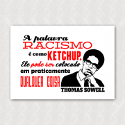 Placa - Thomas Sowell - Racismo