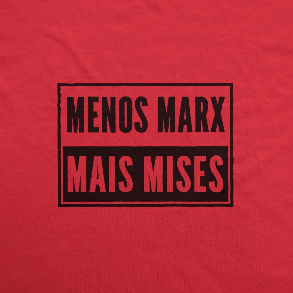 Camiseta Manga Longa - Menos Marx Mais Mises