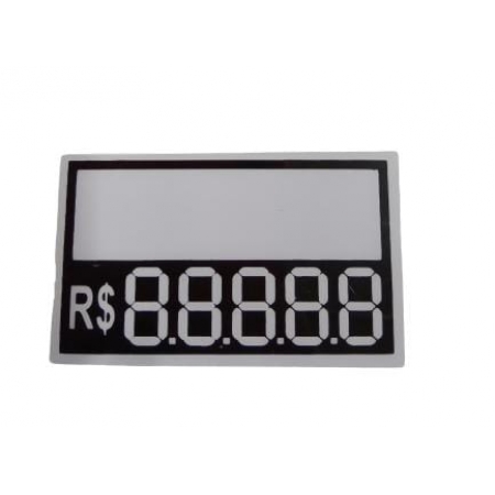 Etiqueta para preço  PVC Peq 4.5 cm x 7.5 cm c/ 50 pçs