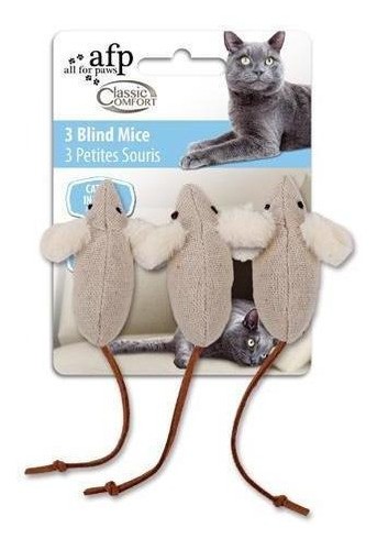Brinquedo Classic Comfort 3 Blind Mice para Gatos - AFP