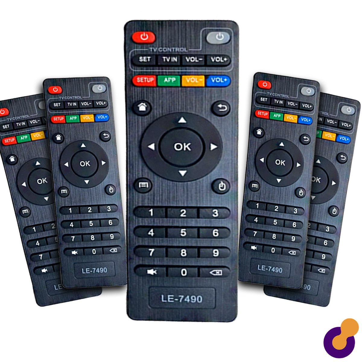 Kit 5 Controles Remotos Smart Tv Box Universal Original