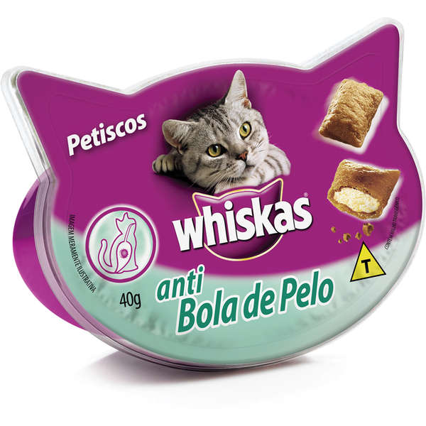 Petisco Temptations Anti bola de Pelo para Gatos Adultos - 40g - Whiskas