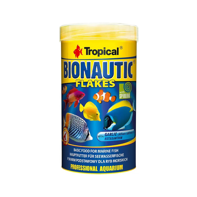 Ração Bionautic Flakes para Peixes Marinhos - 50g - Tropical