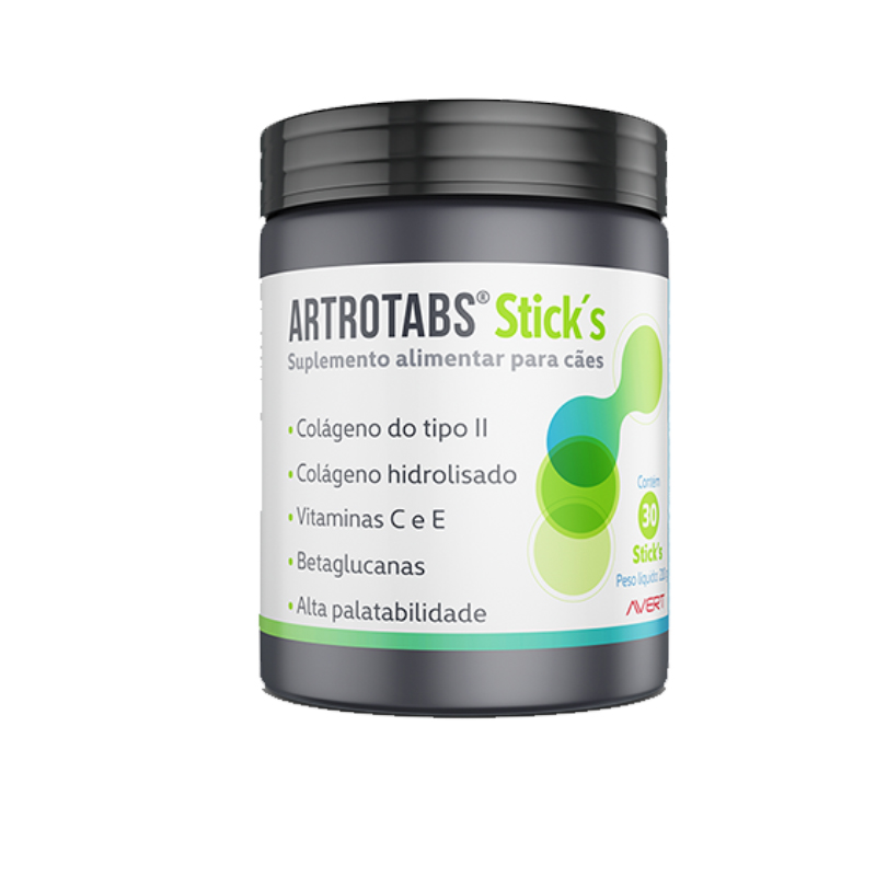 Suplemento Nutricional Artrotabs® Stick's para Cães e Gatos - 30 Sticks - Avert