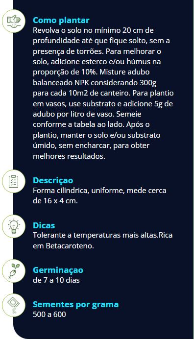 Env. BL Cenoura Brasilia 10 g - Topseed