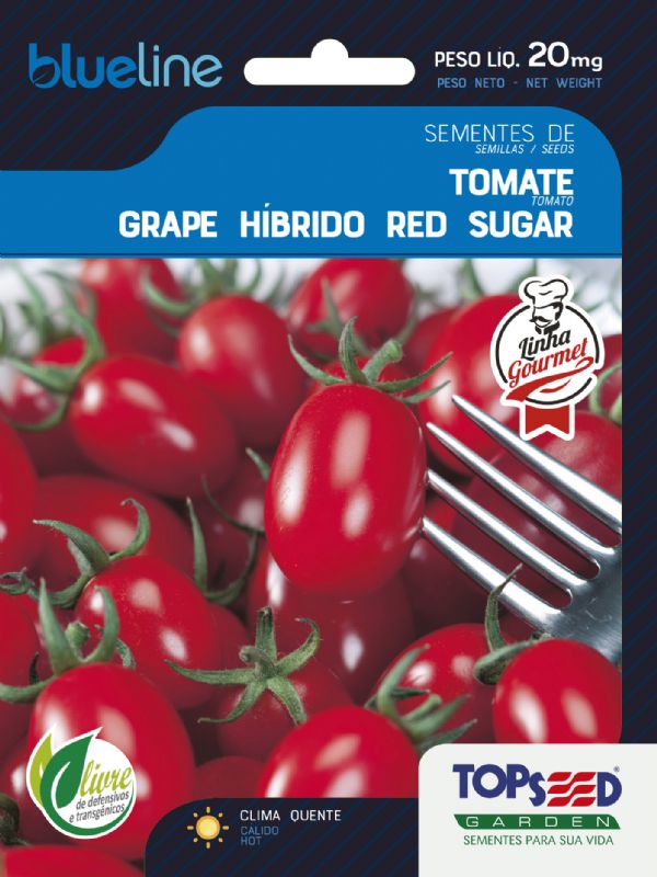 Env. BL Gourmet Tomate Grape Hib. Red Sugar F1 20 mg - Topseed