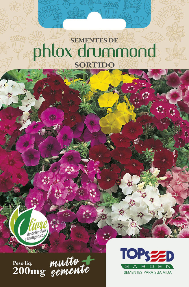 Env. Flores Phlox Drummond 200 mg - Topseed
