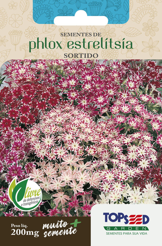 Env. Flores Phlox Estrelitsia Sortido 200 mg - Topseed