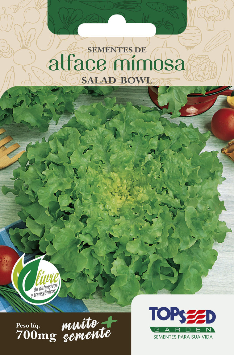 Env. Trad. Alface Mimosa Salad Bowl Verde 700 mg - Topseed