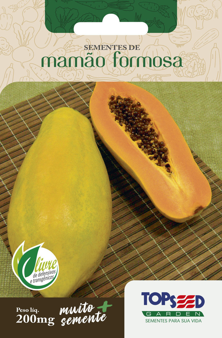 Env. Trad. Mamao Formosa 200 mg - Topseed