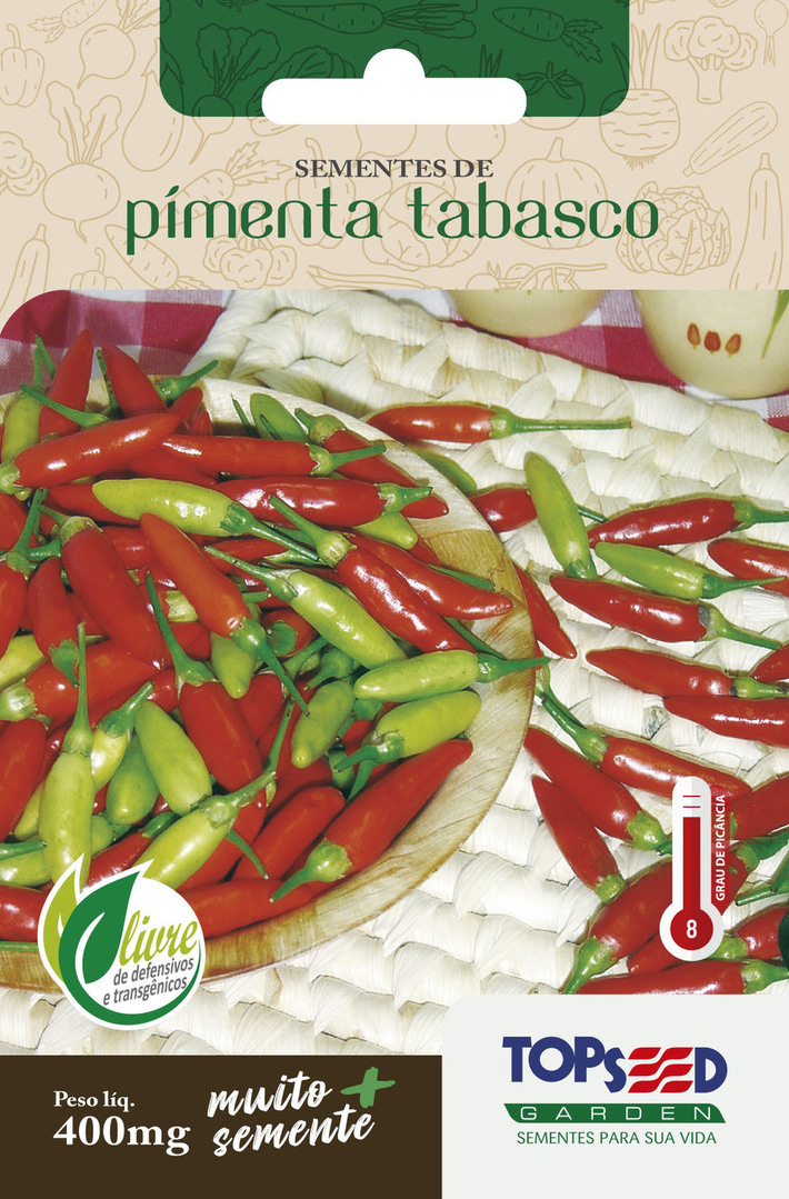 Env. Trad. Pimenta Tabasco 400 mg - Topseed