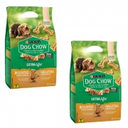 Dog Chow Carinhos Mini Biscoito 1kg - Caixa Com 2 Pacotes