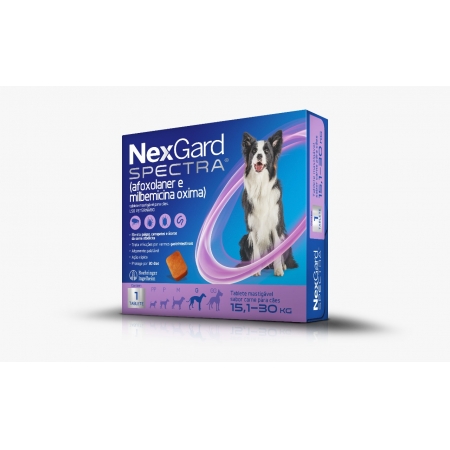 Nexgard  spectra  15 à 30 produto original comprimido carrapato pulga verme e sarna