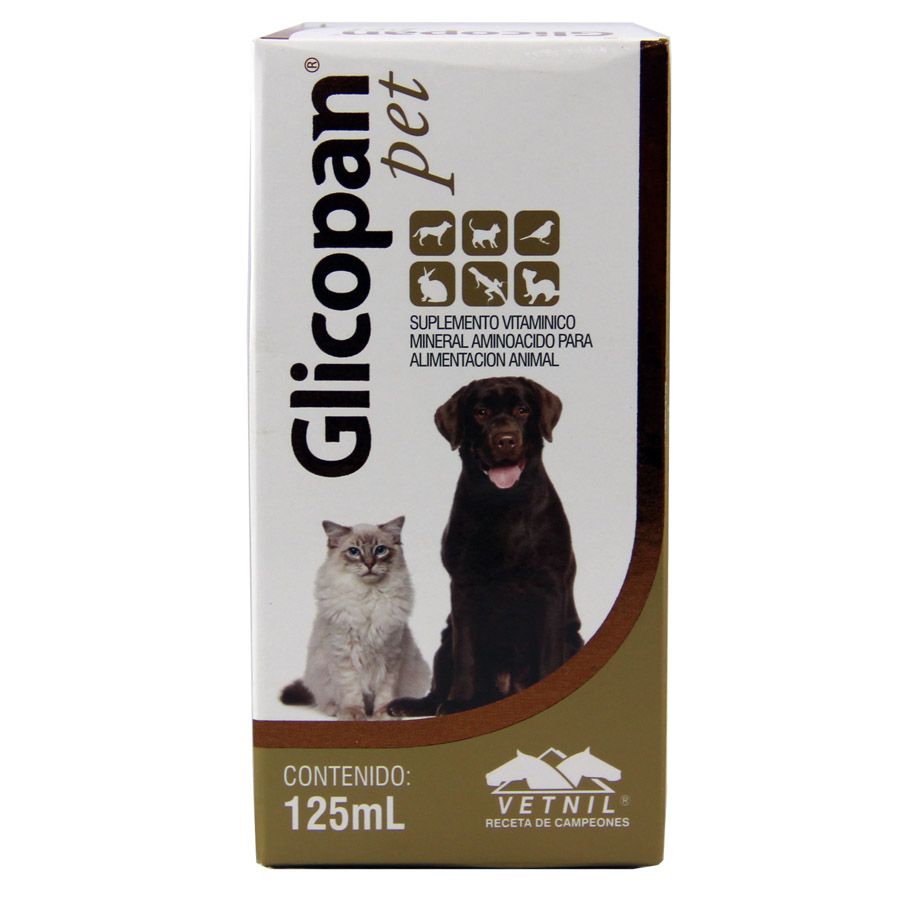 Glicopan Pet  complexo vitamínico cão e gato 125 ml