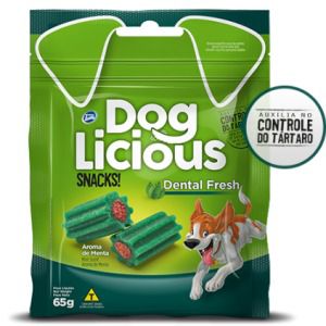 Petisco  Dog Licious Snacks! Dental Fresh com 5 unidades