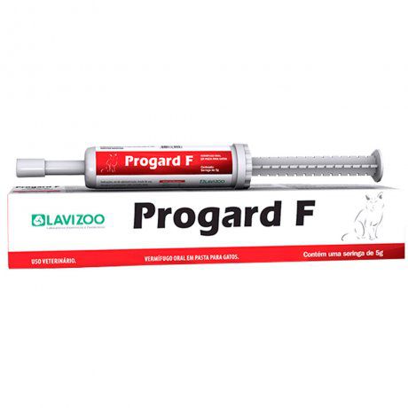 Progard F 5 Gr | Vermífugo Oral Em Pasta Para Gatos