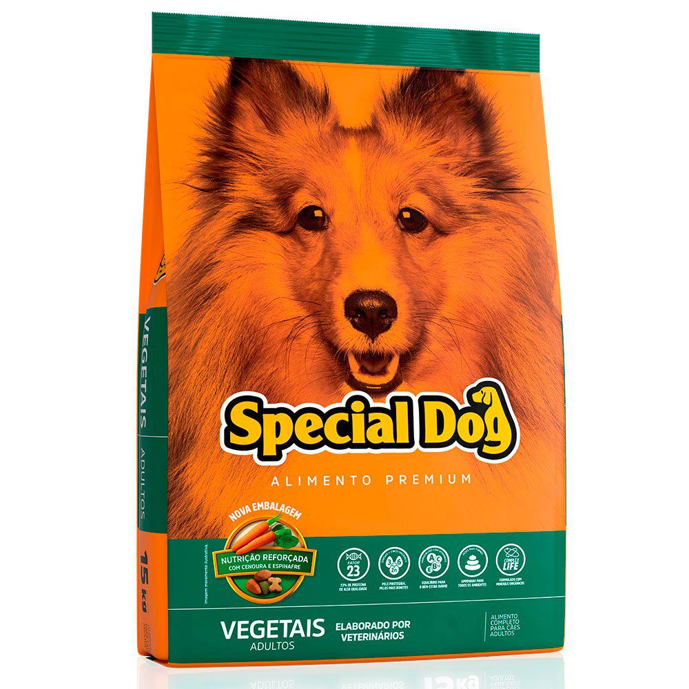 Ração Special Dog Vegetais Adultos 15 Kg