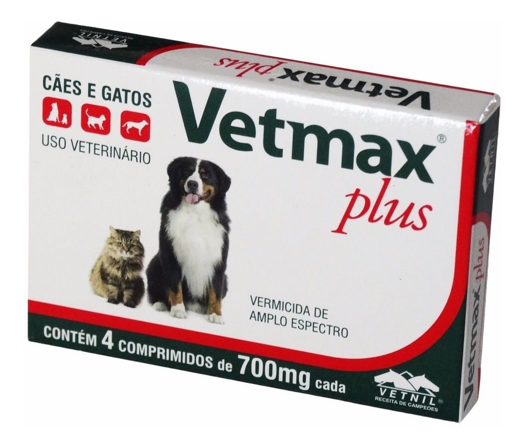  Vetmax Combo 3 Caixas - 12 Comprimidos Verme De Cachorro