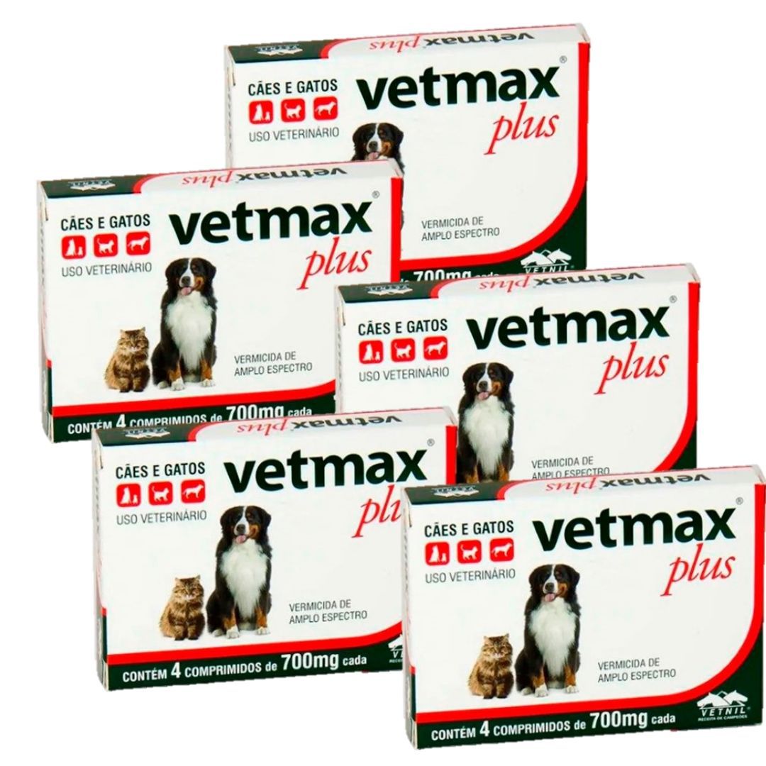 Vetmax comprimidos combo com 5 caixas