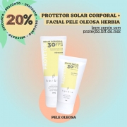 Kit Protetor Solar Corpo + Rosto (Pele Oleosa) da Herbia