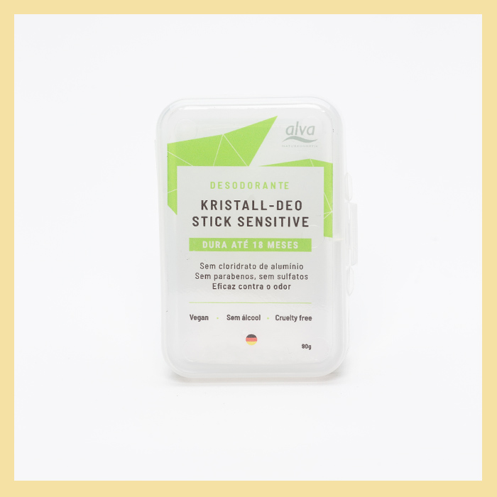 Desodorante cristal Stone Kristall Sensitive 90g versão refil (com a caixinha)