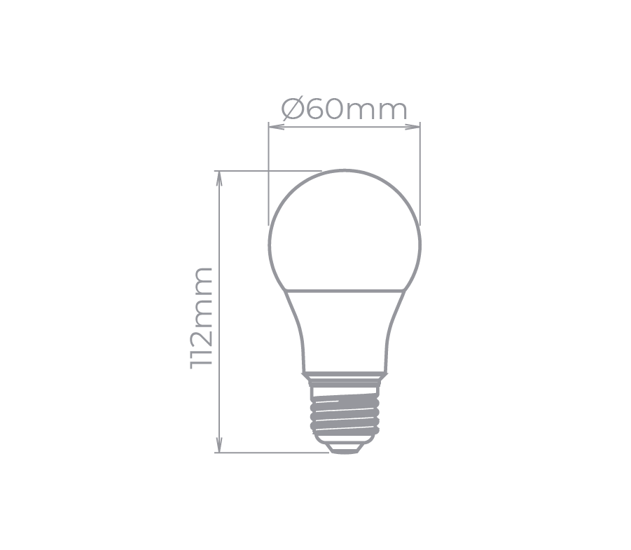 LAMP LED BULBO E27  9W 170° 806LM STH8265/65
