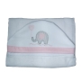 Toalha de Banho para Bebê Elefante com Capuz Maxi Dupla