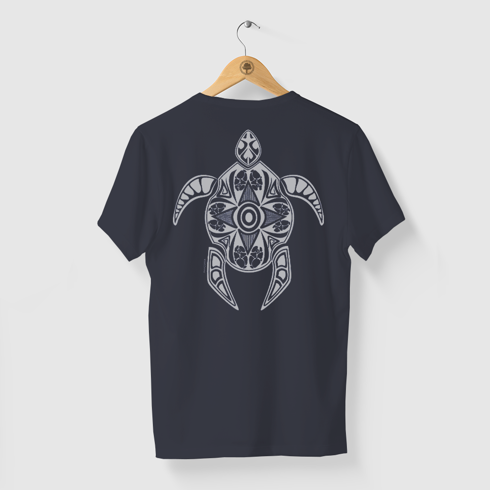 Camiseta Amazônia Tartaruga Maori - Azul Escuro
