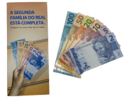 Conjunto de Cédulas FE  2° Família do Real + Folder do Banco Central do Brasil