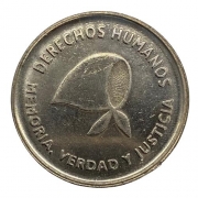 Moeda Argentina Comemorativa aos Direitos Humanos 2 Pesos 2006 SOB
