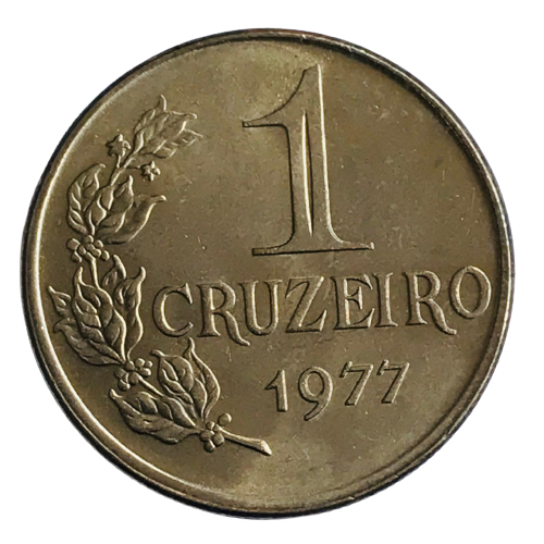 Moeda Brasil 1 Cruzeiro 1977 FC