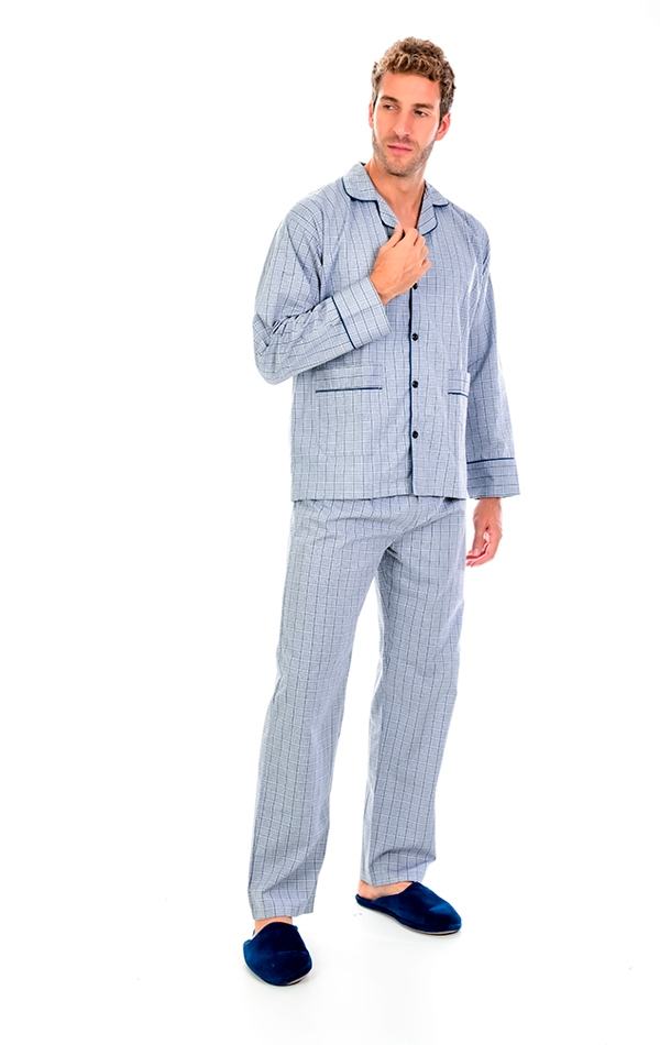 Pijama Masculino com Bolso Longo Xadrez