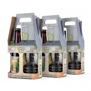 Pack 3 kit presente cerveja Roleta Russa Easy IPA 355 ml + copo 320 ml com pulseira