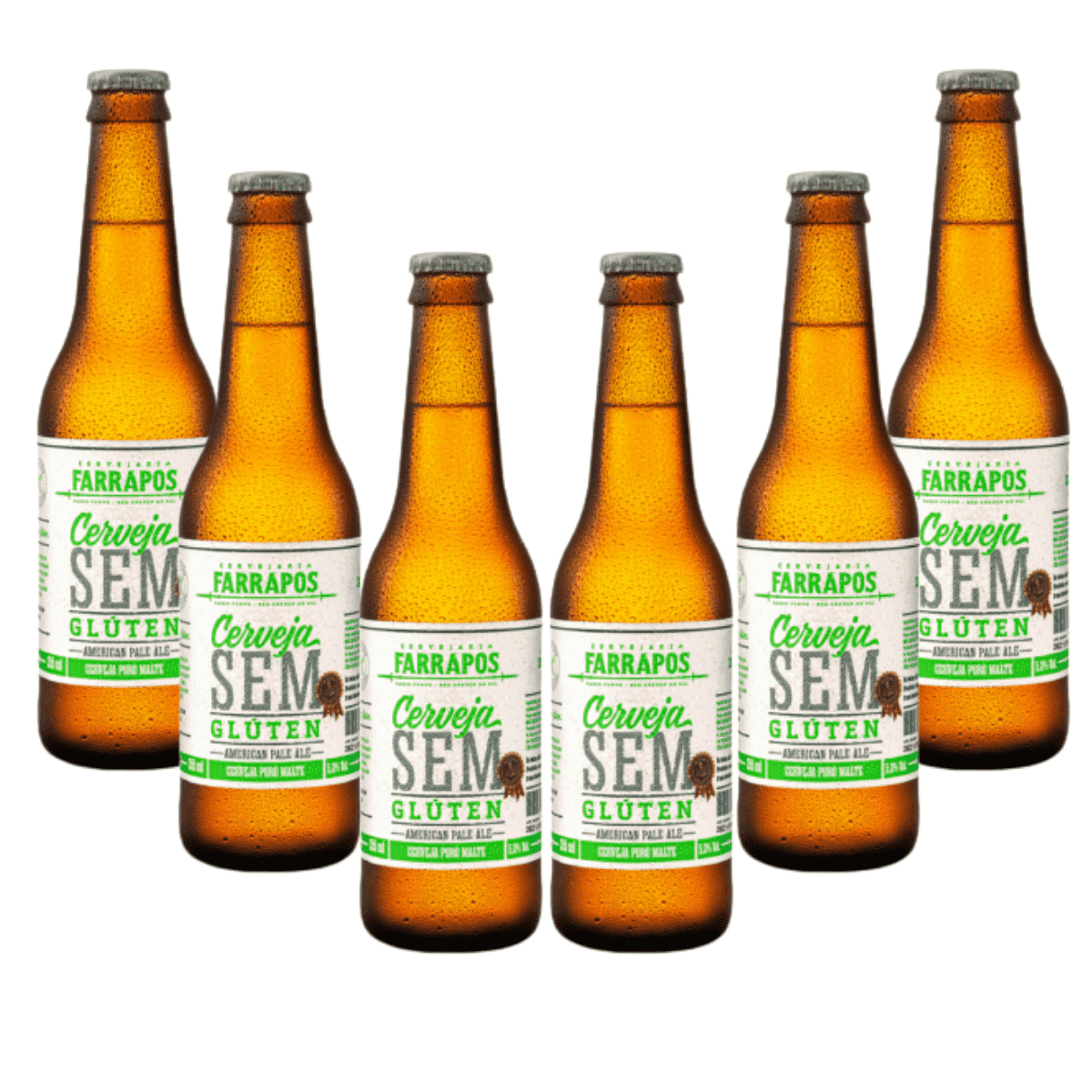 Pack Farrapos Sem Gluten APA 6 cervejas 355ml  - RS BEER - Cervejas Gaúchas
