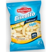 Biscoito de polvilho tradicional light 30 gramas - Nazinha - 01 pacote