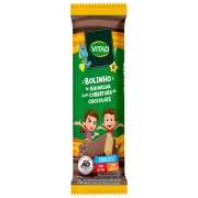 Bolinho s/ glúten sabor baunilha c/ cobertura de chocolate zero linha kids 35g - Vitao - 01 cx c/ 12 un