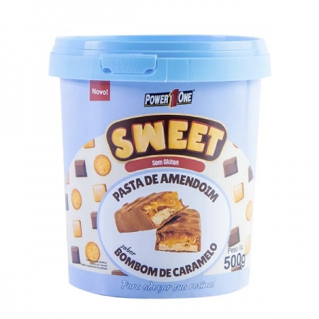 Pasta de Amendoim Sweet Power1One - Bombom de Caramelo 500 G