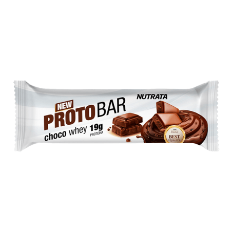 Protobar choco whey sabor chocolate meio amargo com nibs de cacau caixa com 8 barras de 70g - Nutrata