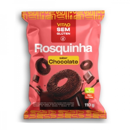 Rosquinha sem glúten sabor chocolate 110g - Vitao