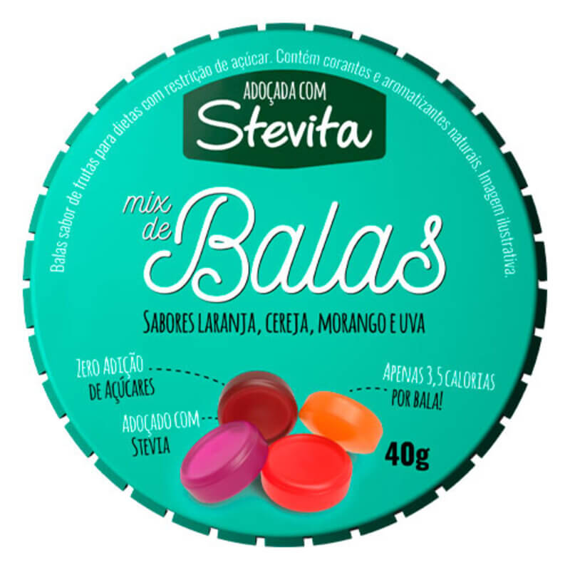 Mix de balas Stevita 40 g - Stevita - 01 un