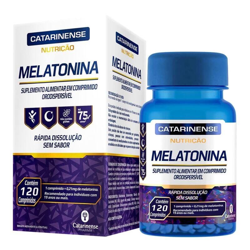 Suplemento Alimentar de Melatonina 120 cápsulas - Catarinense