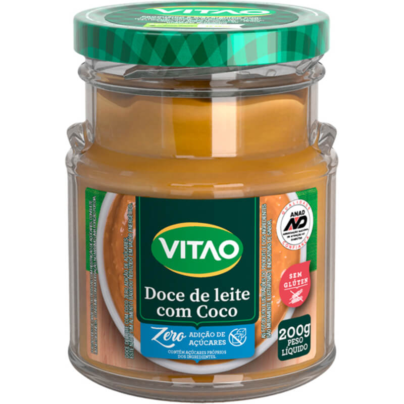 Doce de leite c/ coco zero - Vitao - 01 un