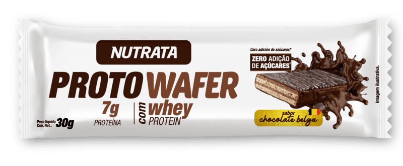 Proto wafer chocolate belga 30g display - Nutrata