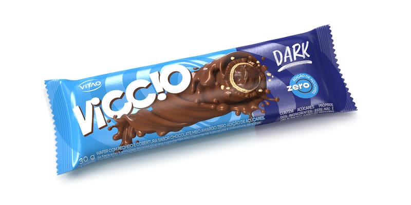 Chocolate meio amargo zero tubo viccio 30G display - Vitao