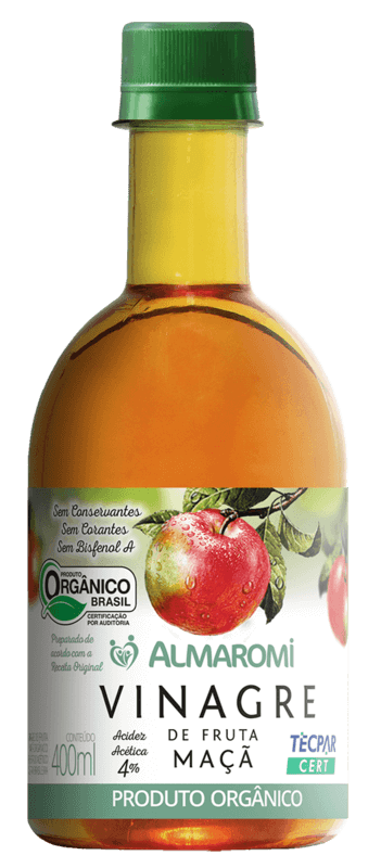 Vinagre de maçã almaromi orgânico 400 ml - almaromi viccino - 01 un