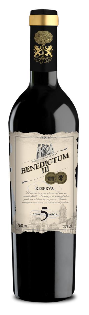 Vinho Tinto Benedictum III Reserva 5 Anos 2013