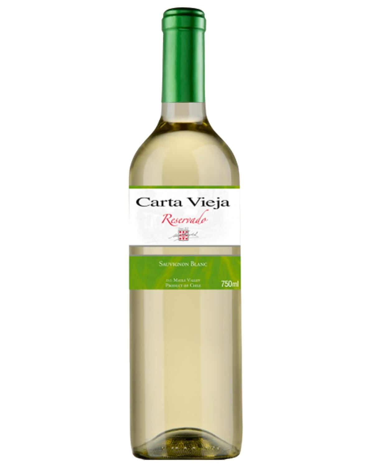 Vinho Branco Carta Vieja Reservado Sauvignon Blanc D.O. Vale Central 2020
