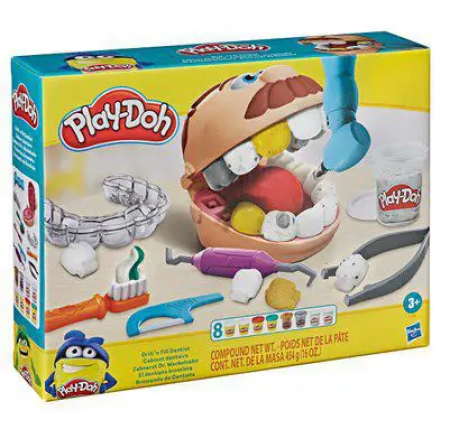 Kit Massinha Play-Doh Brincando de Dentista - Hasbro